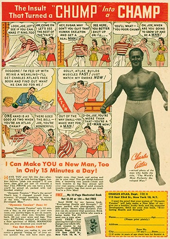 Comic Mail Order Ads: Charles Atlas Ad