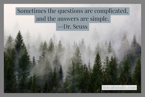 Dr. Seuss quote on answers image