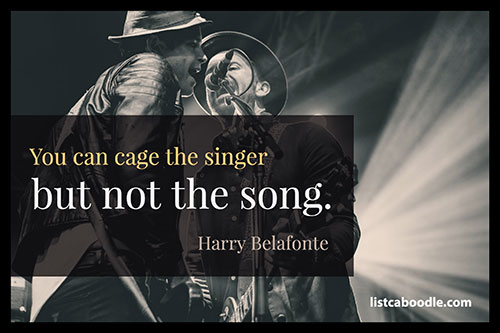 Harry Bellafonte song quote