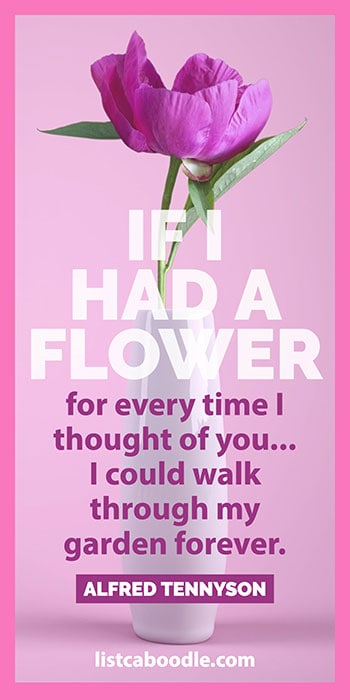 Short quotes: Flower love quote