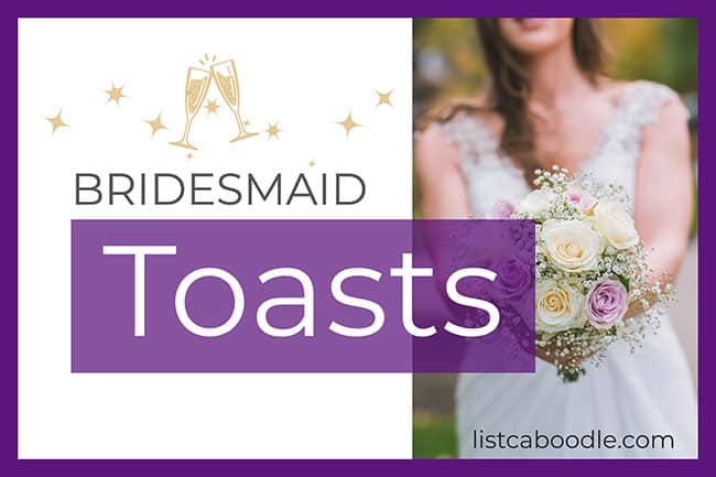 Bridesmaid toasts image