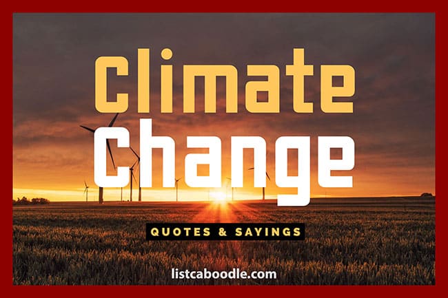 Climate change quotes image