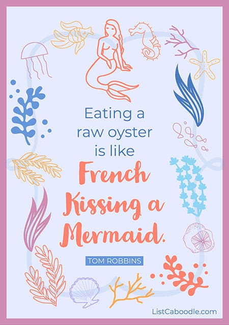 Funny oyster quote