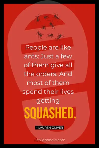 People are like ants quote
