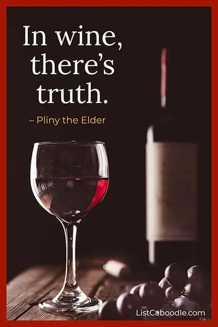 Pliny the Elder wine quote