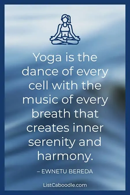 Yoga serenity quote