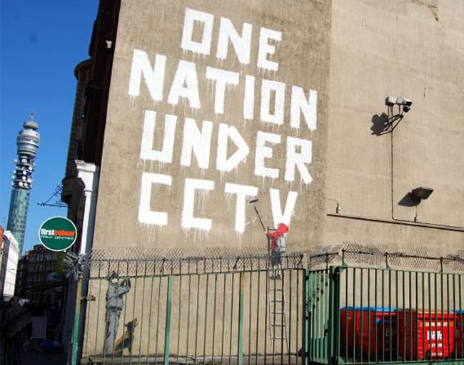 CCTV mural by Banksy