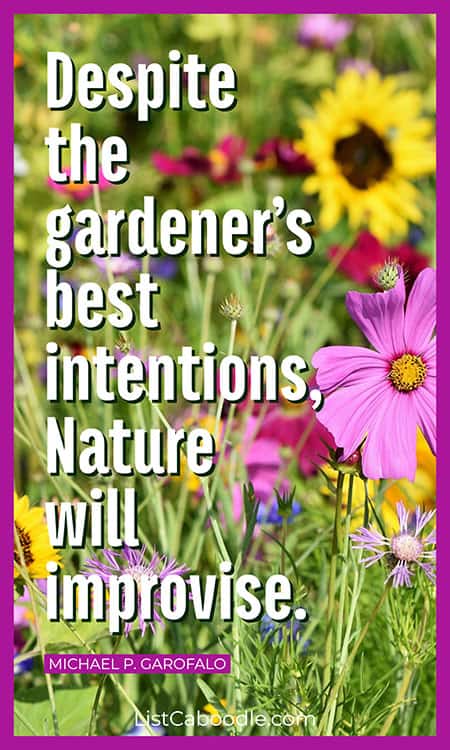 Nature gardening quote image