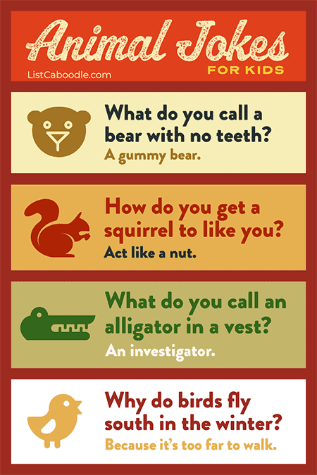 101+ Animal Jokes For Kids (Laugh-Out-Loud Fun!) | ListCaboodle