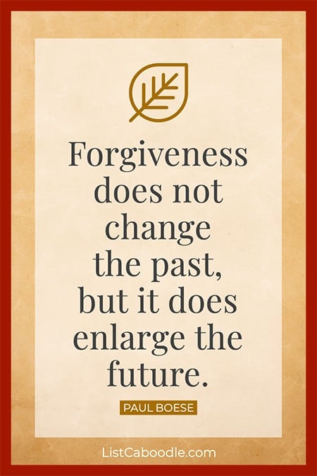 Paul Boese forgiveness quote