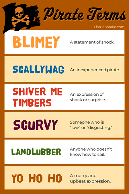 pirate terms