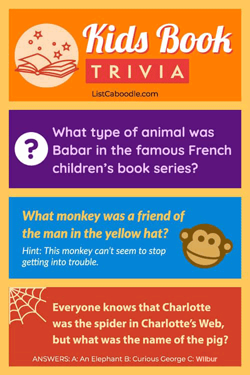 Fun children's books trivia