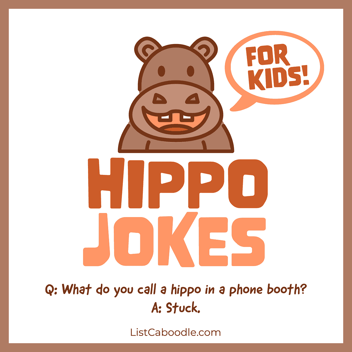 hippo jokes for kids