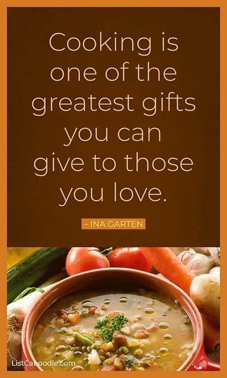 Cooking love quote by Ina Garten