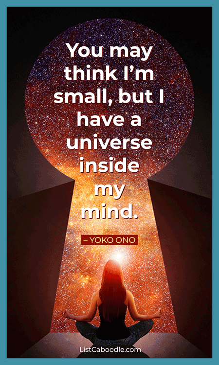 Yoko Ono introvert quote