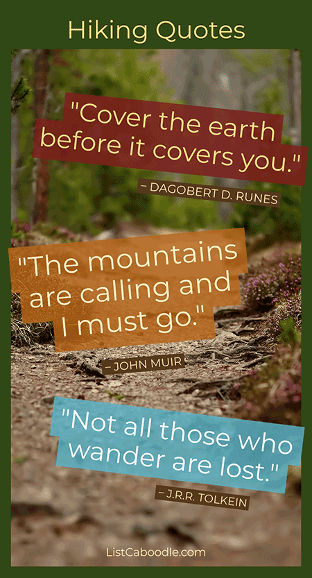 Inspirational hiking quotes