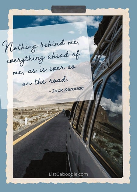 Jack Kerouac adventure quote