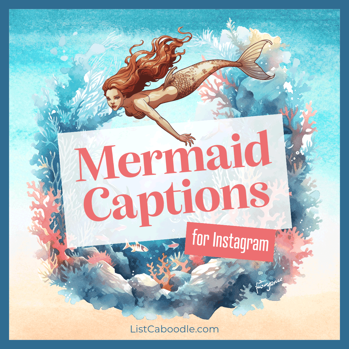 mermaid captions