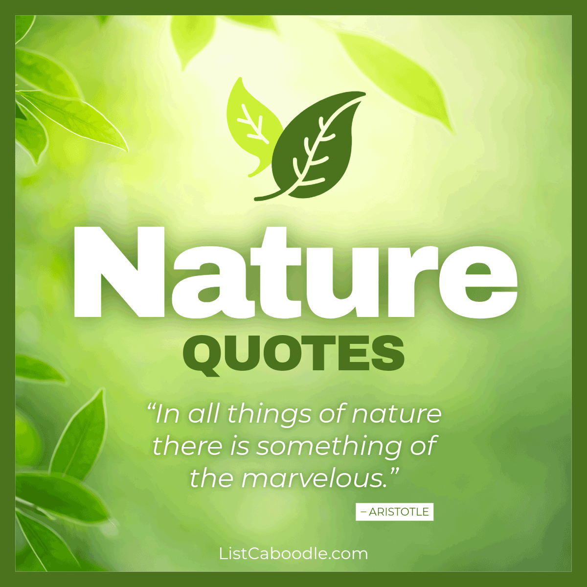 nature quotes, sayings.