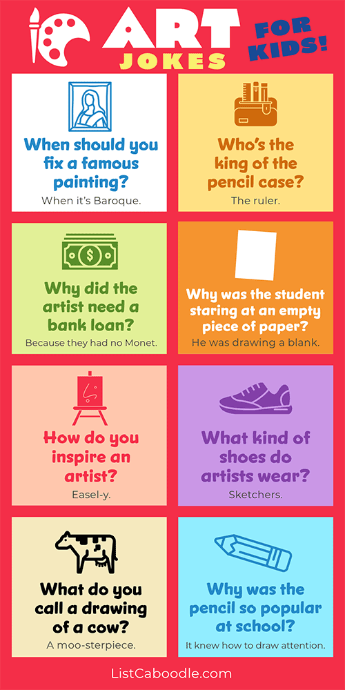 More funny art jokes for kids
