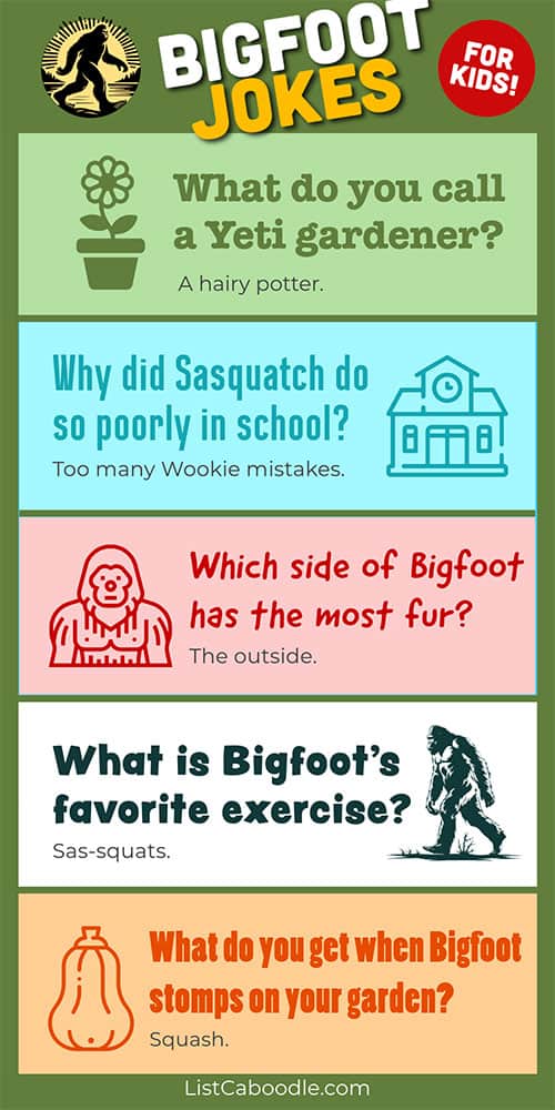 More Bigfoot jokes for kids!