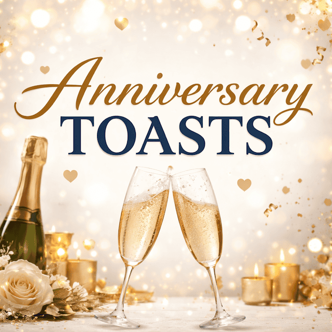 Heartfelt Anniversary Toasts and Cheers.