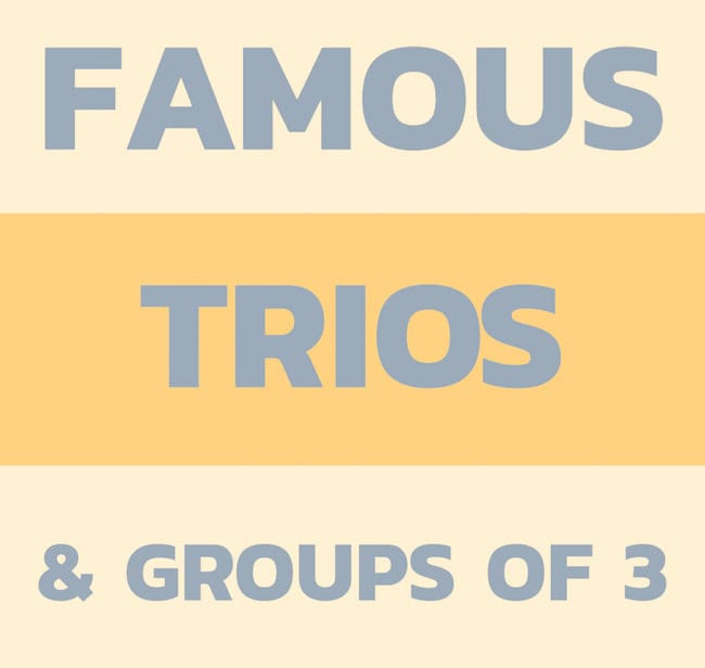 Legendary trios.