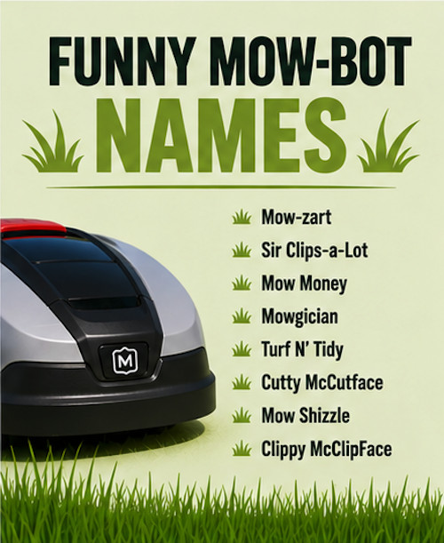 Funniest Mow-Bot Names.