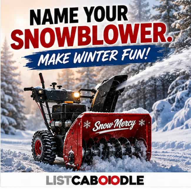 Name your snowblower.