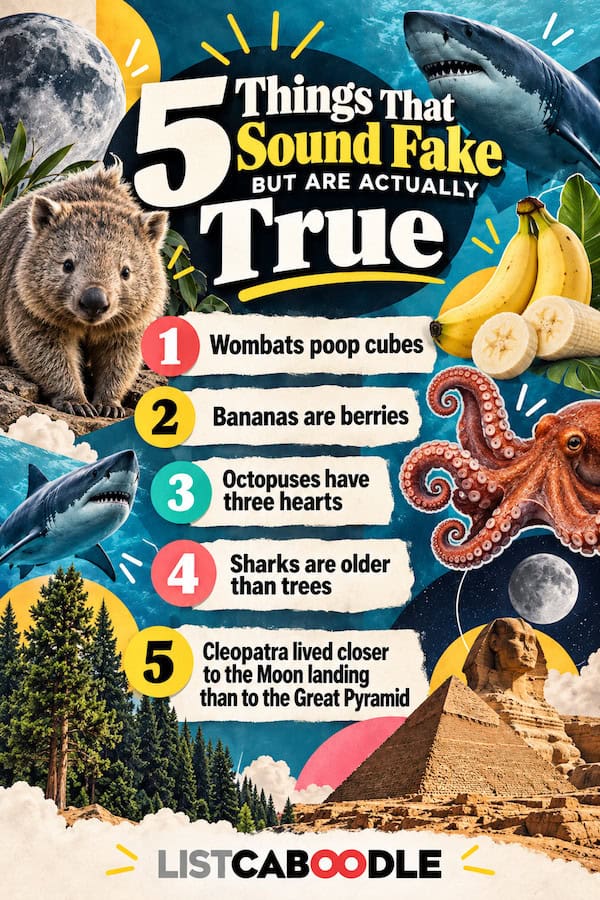 Five true facts that will surprise you.