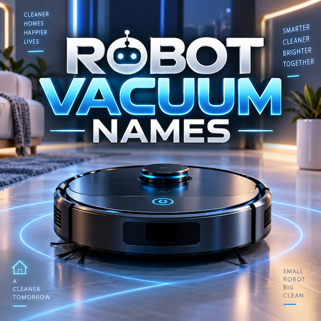 Funny Robot Vacuum Names.