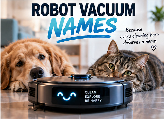 Great ideas for naming your Roomba.
